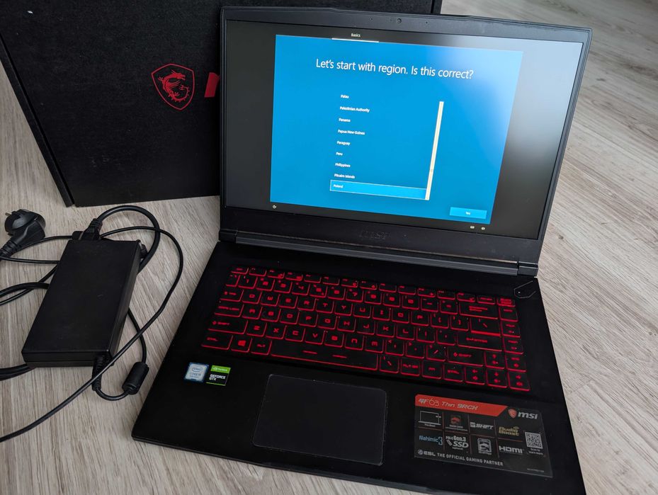 Laptop gamingowy MSI GF63 Thin