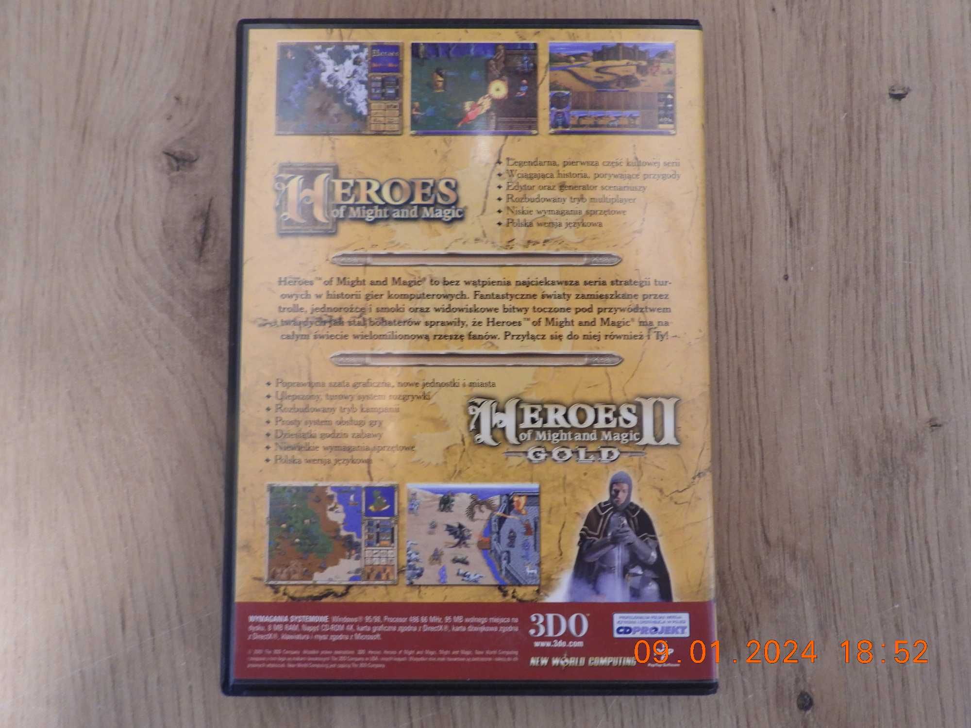 Heroes of Might And Magic I i II - GOLD Edition. PL PC