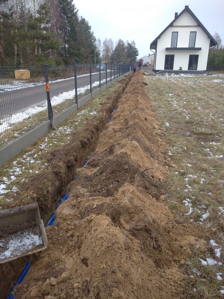 Usługi minikoparką, przyłącza, fotowoltaike, drenaże gruz fundamenty