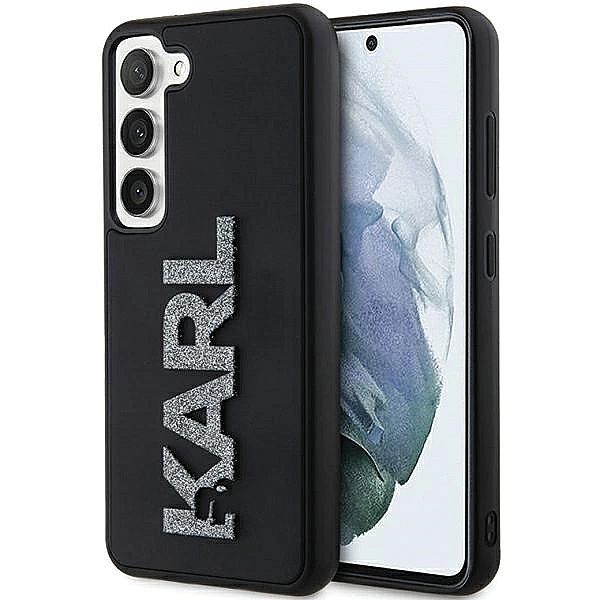 Etui Karl Lagerfeld 3D Rubber Glitter Logo na Samsung Galaxy S23 - cza