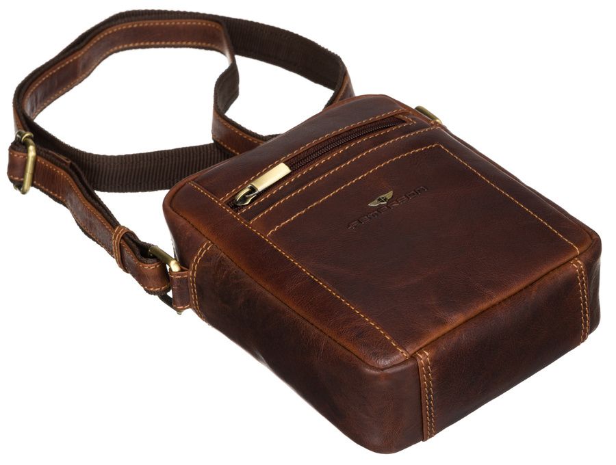 skórzana torba męska do pracy — peterson