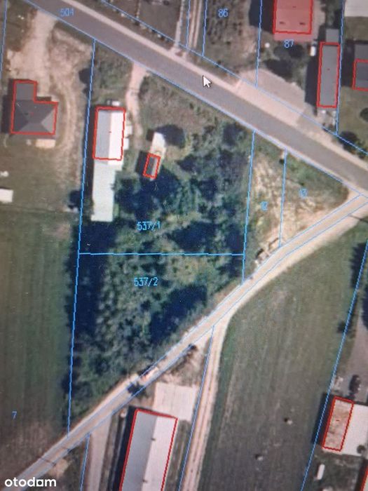 Działka budowlana Grubale 1600 m²