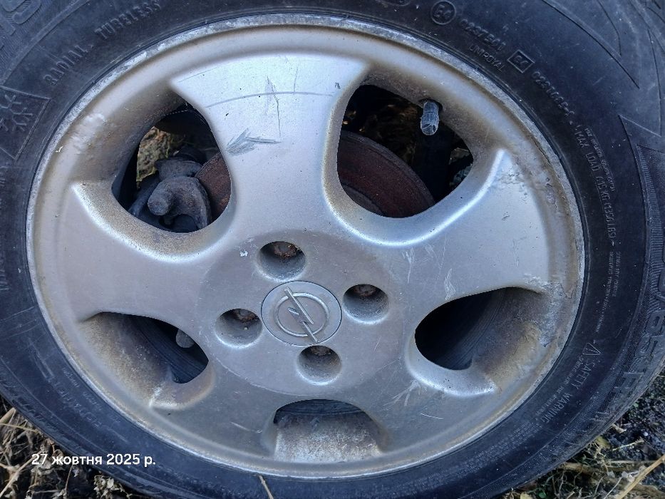 Диски титанові легкосплавні на 15, 4 на 100, опель можна з резиною