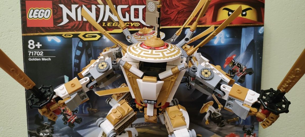 Klocki LEGO Ninjago 71702 Golden Mech - kompletne 100% + gratisy