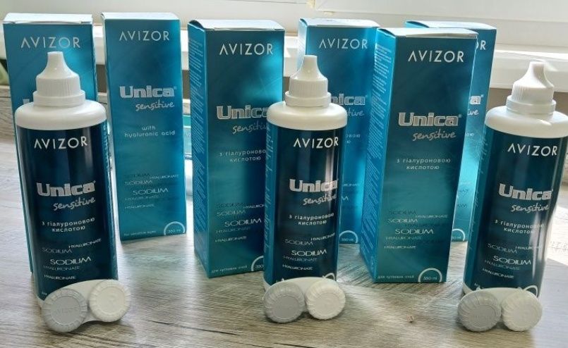 Розчини для контактних лінз Unica sensitive 60ml, 100ml, 350мл Avizor
