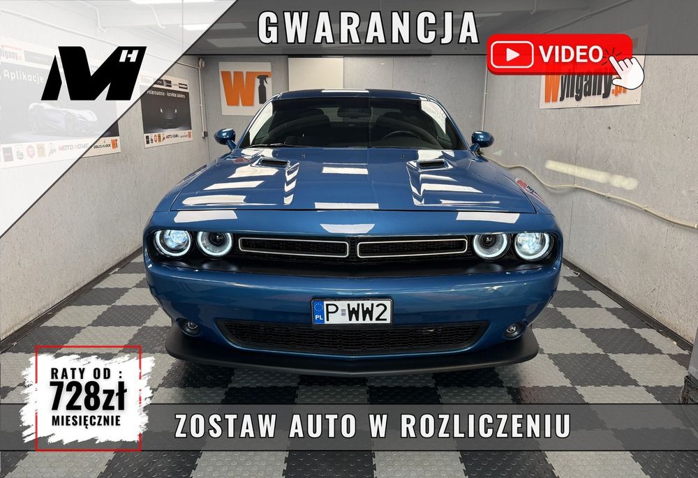 Dodge Challenger 3.6 Benzyna 4x4, ceramika 27ysk przebiegu GWARANCJA