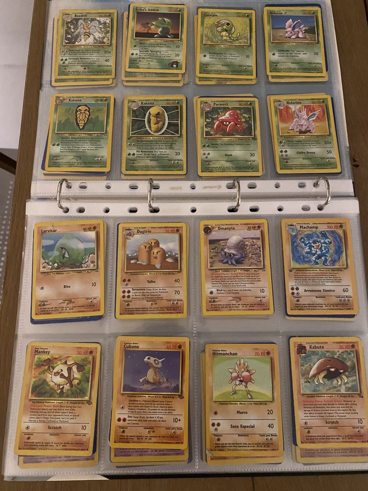 Cartas Pokémon Raras Colecção Antiga (225Cartas)