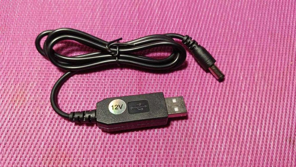 Адаптер-конвертер для питания роутера DC 5V на DC 12V