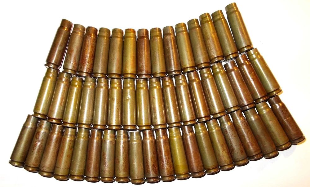 Łuska - 7,62x39 AK - (zestaw 52 szt.) - BPZ Barnaul - Rosja