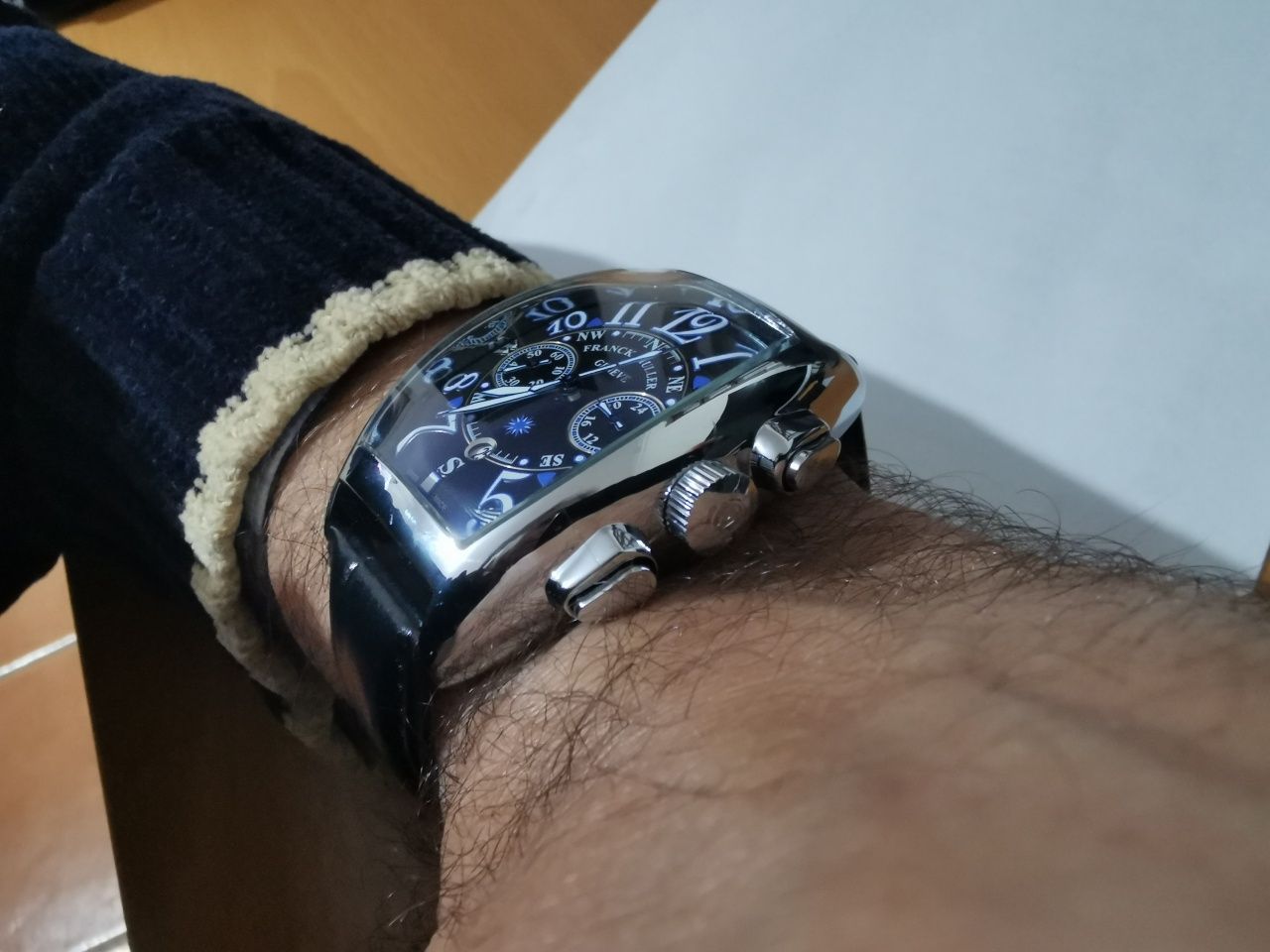 Relógio tipo Franck Muller homem