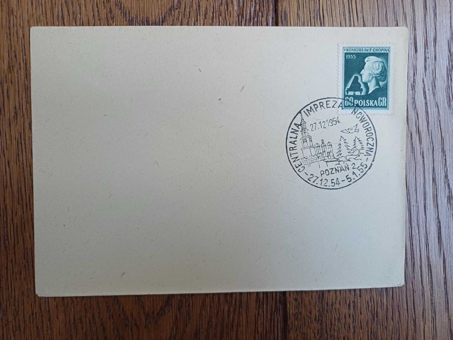Koperta okolicznościowa 1954/1955
