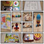 Zabawka sensoryczna, zestaw puzzle, świnka Peppa, psi patrol