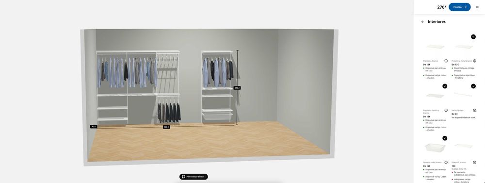 Estrutura modular IKEA BOAXEL