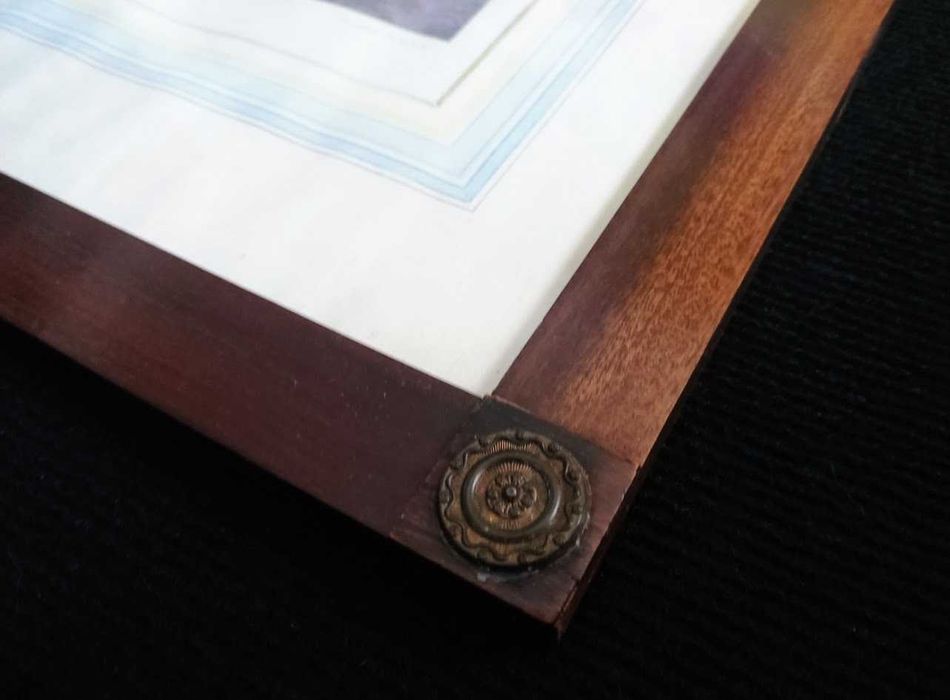 Quadro de gravura francesa de Marie Antoinette