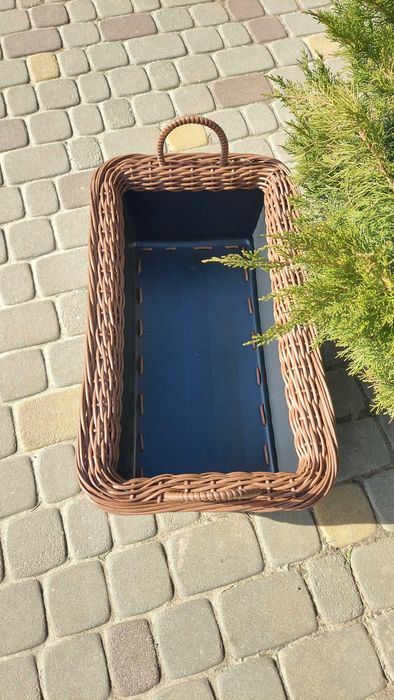 Дровниця із ротангу на 40л.