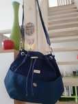 Benetton torba torebka listonoszka granatowa