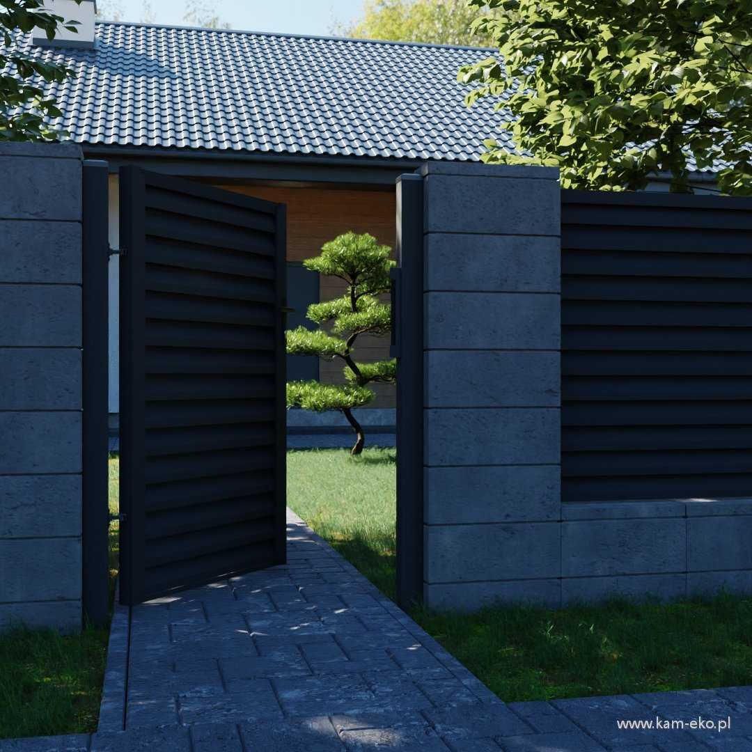 Ogrodzenie żaluzjowe aluminiowe, przęsło żaluzjowe od producenta