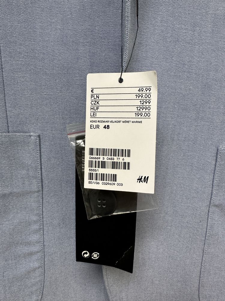 Marynarka męska H&M roz M slim fit Nowa