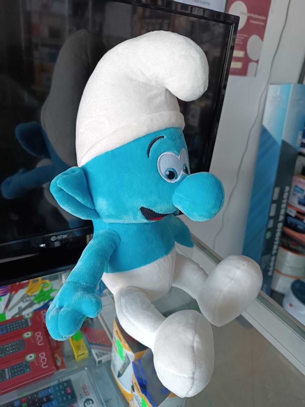 Novidade:Peluche Smurfs Smurf Azul 42cm