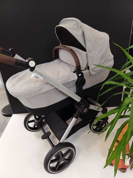 [OUTLET] Cybex Eos Lux Wózek Głęboko-Spacerowy Rama Silver Stone Grey
