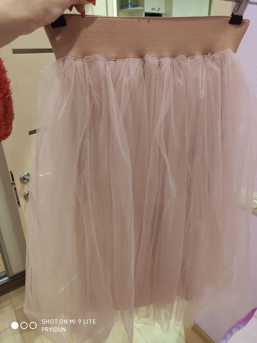 Фатінова юбка нюдового кольору