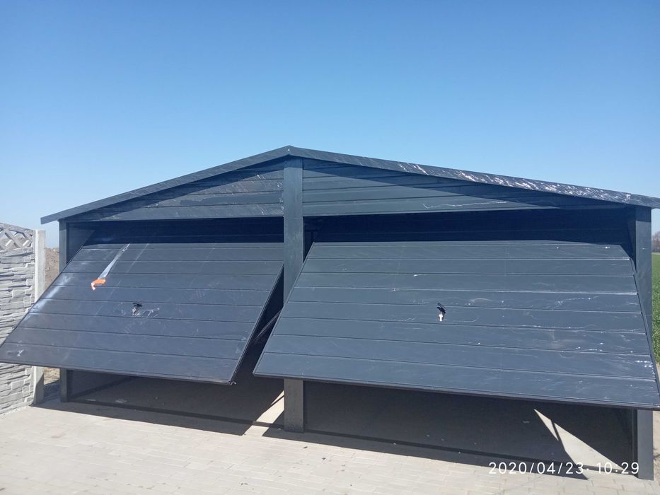 Garaż 6x5 spad dachu do tyłu kolor z palety ral NAJNIŻSZA CENA