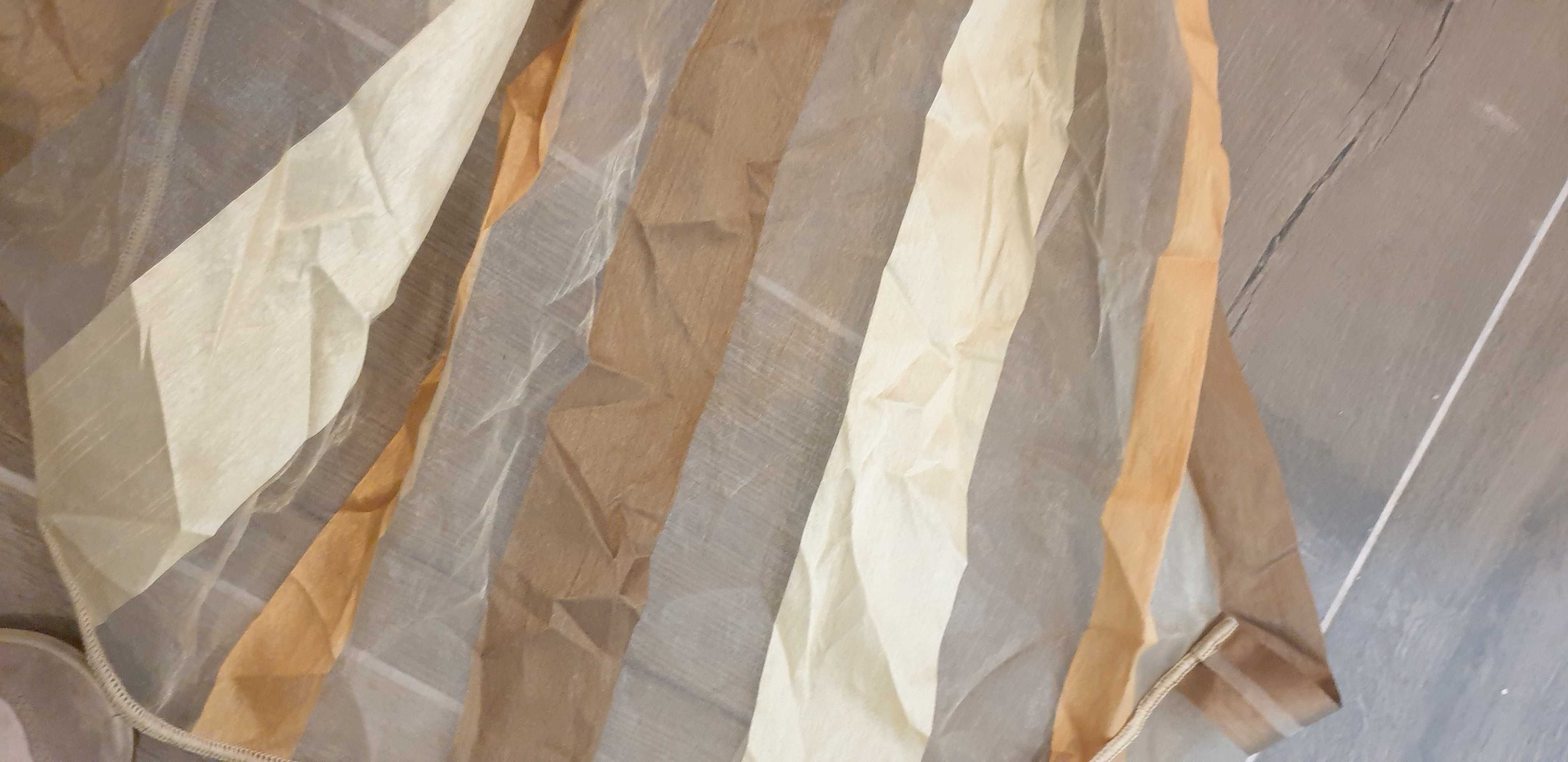 4 cortinas de seda para varão às riscas