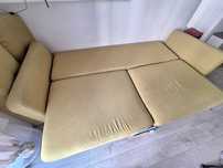 Sofa zielonego koloru, z odbiorem i wyniesieniem samodzielnym