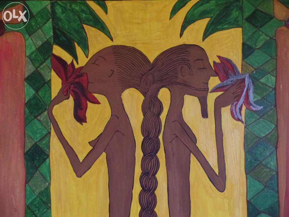 Quadro africano, tela, pintura africana
