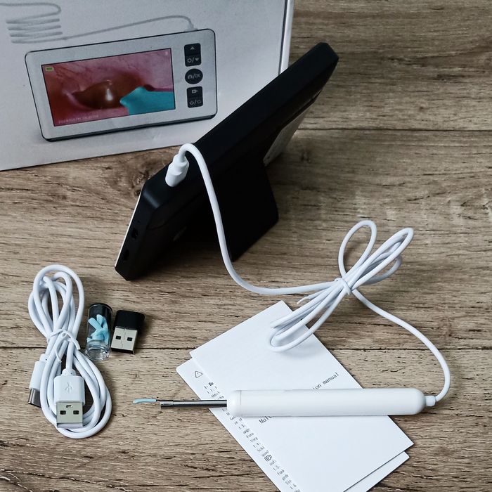 Отоскоп Ендоскоп IPS-дисплей, камера 3.5мм та LED-підсвітка