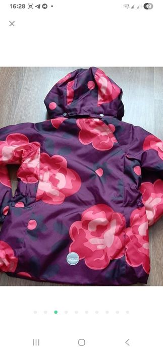 Куртка + комбінезон зимовий для дівчинки lassie 128р