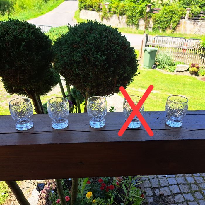 Kieliszki kryształowe do wódki 4 szt.