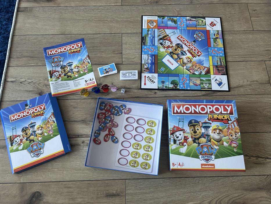 Gra planszowa dla dzieci Monopoly Junior Psi Patrol