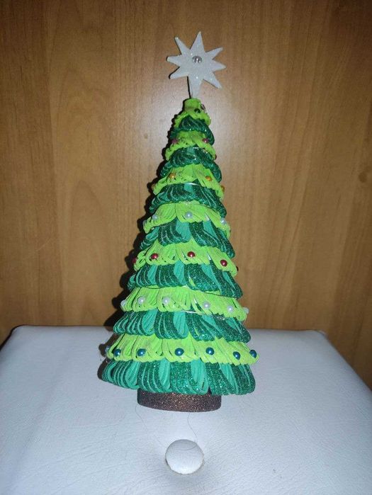 Ялиночка із фоамірану з гірляндою на батарейках 30см