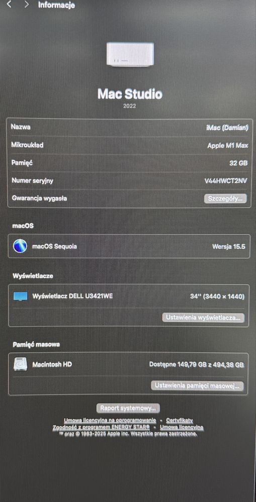 Mac Studio M1 max 32gb 512gb ssd
