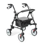 Chodzik - podpórka czterokołowa - rollator aluminiowy model carbon