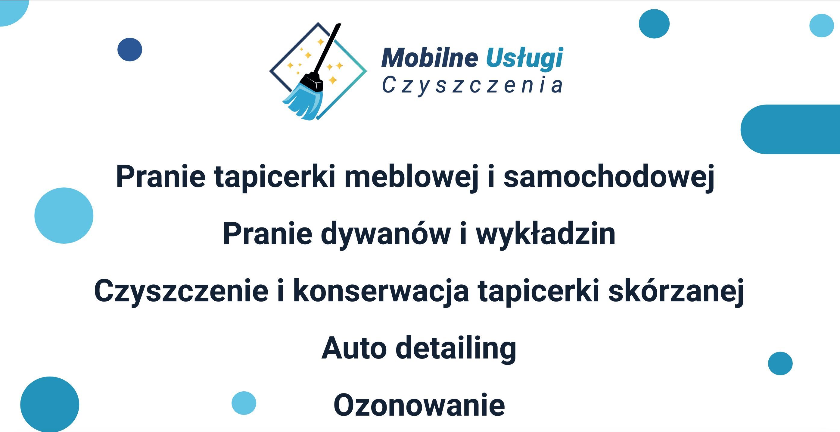 Pranie Tapicerki Dywanów Wykładzin Czyszczenie Skór Ozonowanie