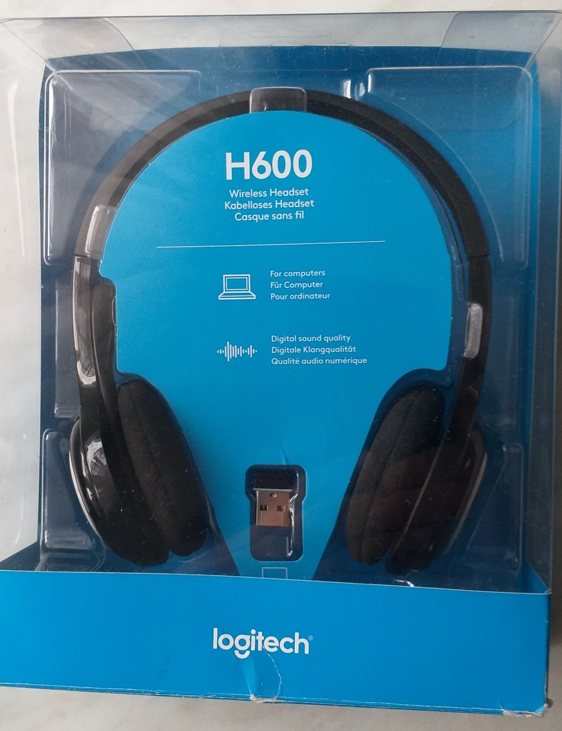 Słuchawki Logitech H600 bezprzewodowe  z mikrofonem