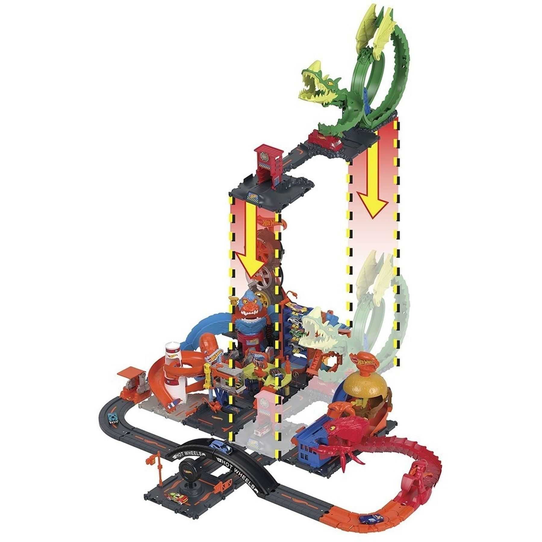 Трек Hot Wheels City Dragon Loop. Хот вілс Петля дракона