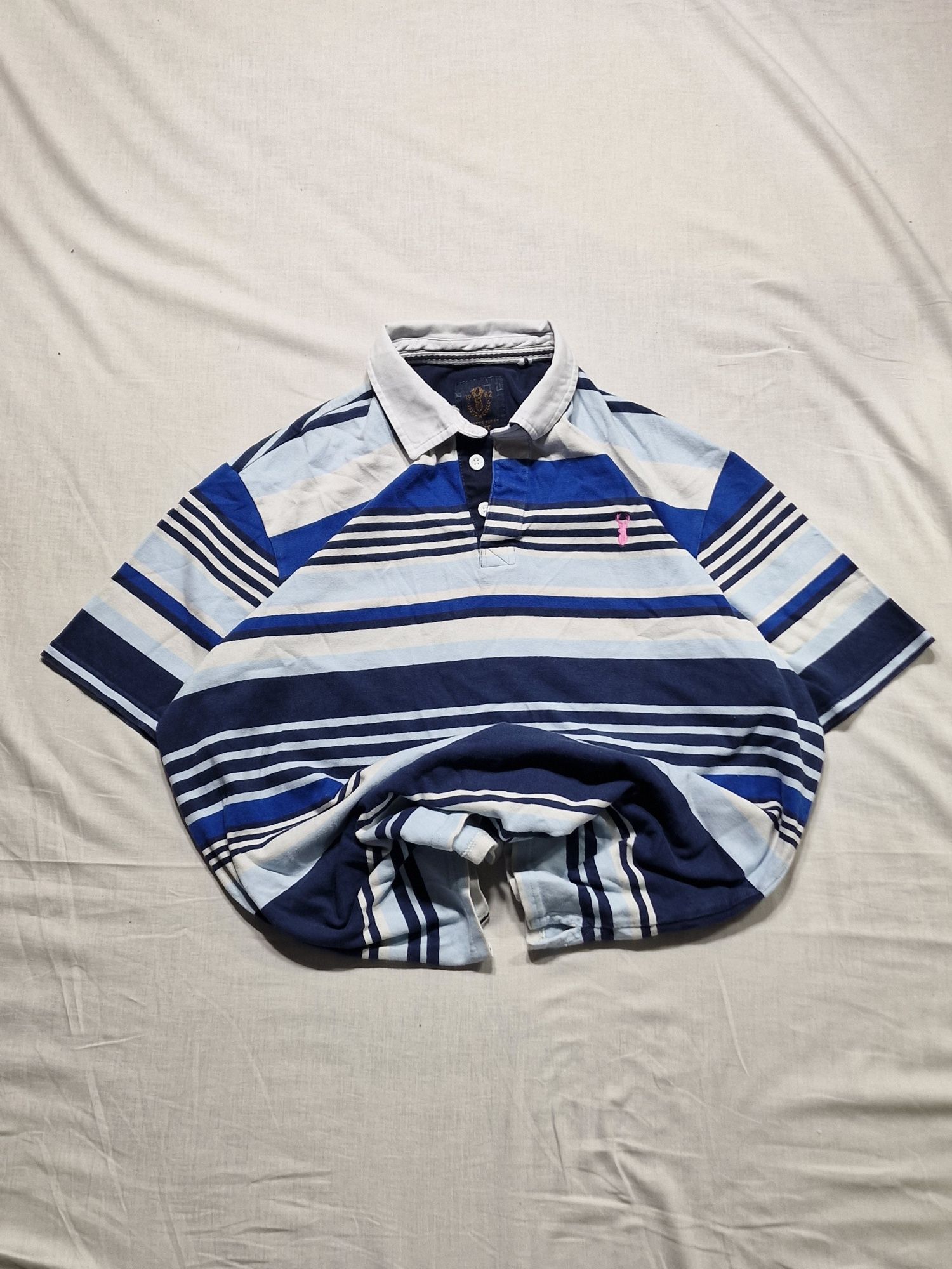 Koszulka w Paski Next Polo rozmiar XL vintage elegancka
