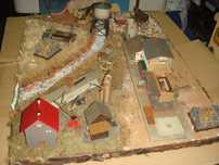Cidade miniatura pista-comboios antigo original Faller Germany