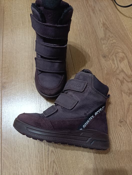 Зимові чобітки Ecco 27 р 17 см зимние ботинки сапоги сапожки экко