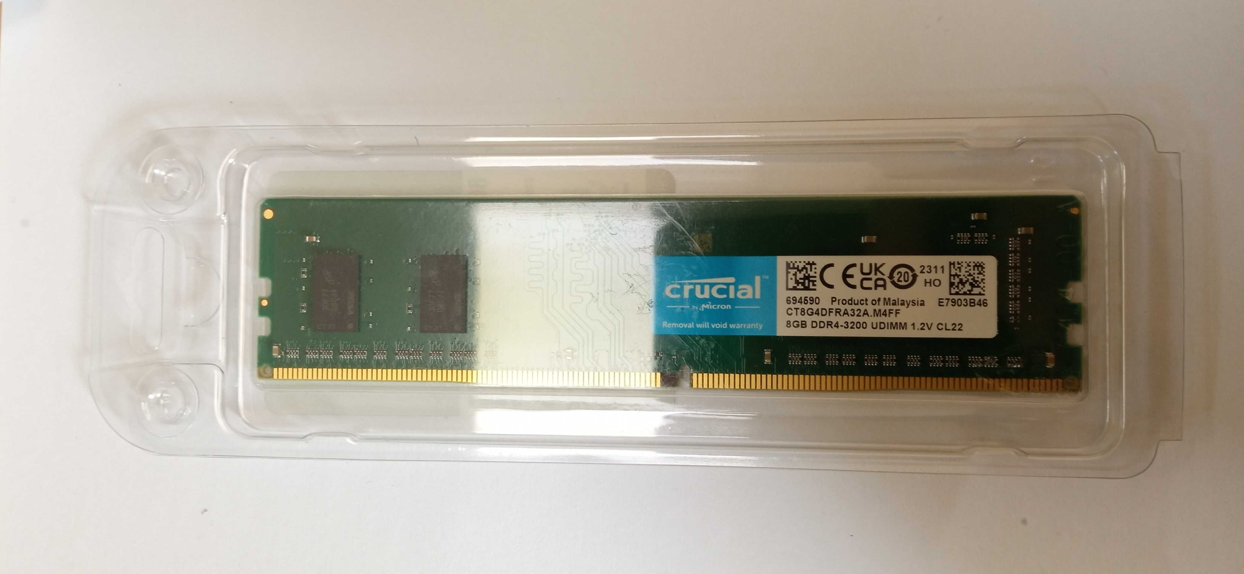 Пам'ять для настільних ПК Crucial 8 GB DDR4 3200 MHz (CT8G4DFRA32A)