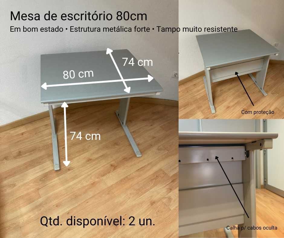 Mesas secretárias de escritório