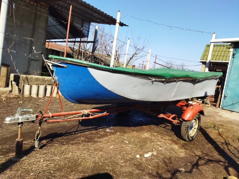 Човен алюмінієвий. Мотор. Причеп. Йорш. Ёрш. Ветерок 8м. Лодка
