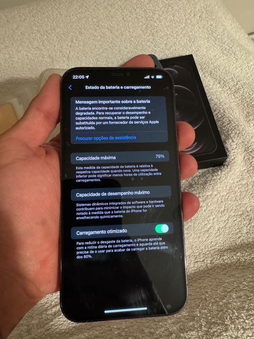 Iphone 12 pro max 256g em otimo estado