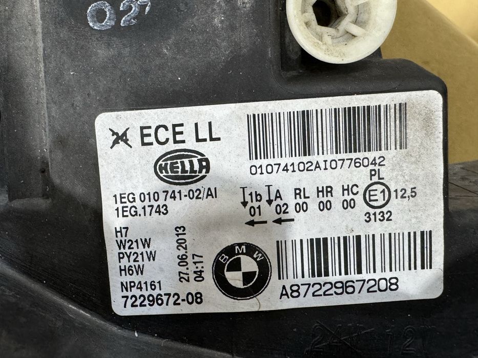 Optica direita BMW serie 1 F20