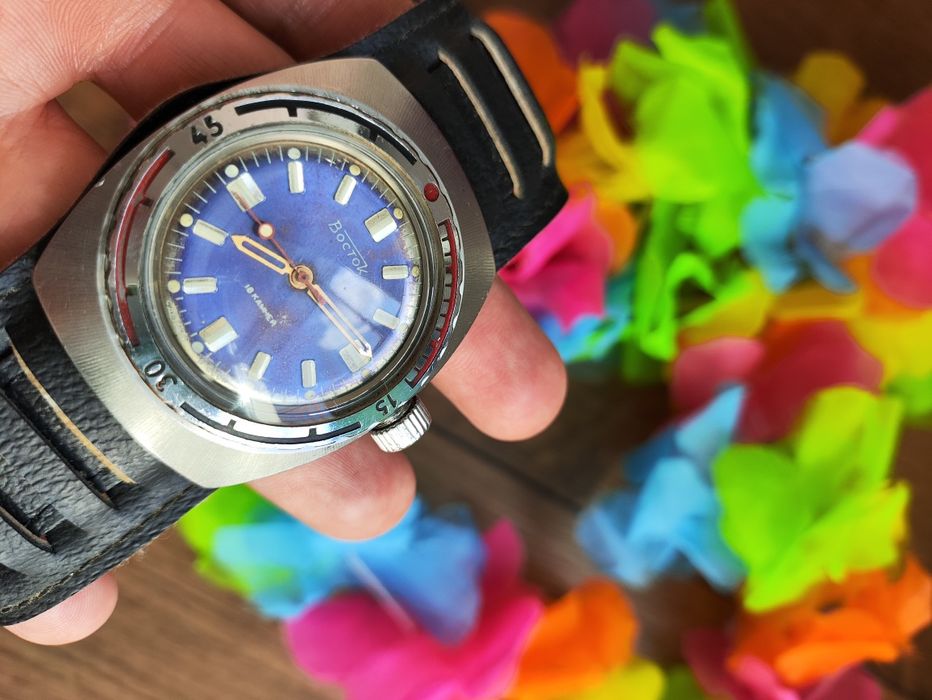 Zegarek Wostok Amfibia „Beczka” CCCP – Vintage, Mechaniczny