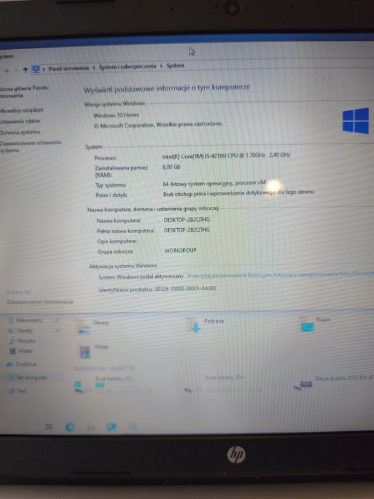 HP Pavilion 17" – i5 / 8 GB RAM / 1 TB HDD – nowa bateria, torba i ład