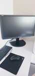 Komputer Lenovo monitor komputer klawiatura myszka czarny
